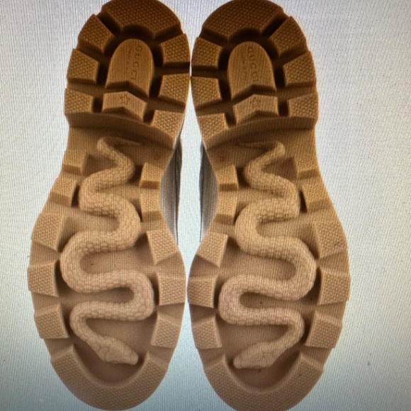 Gucci Women's GG Platform High Block Heel Ankle Boots - Picture 5 of 5